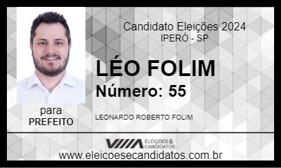 Candidato LÉO FOLIM 2024 - IPERÓ - Eleições