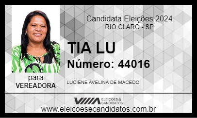 Candidato TIA LU 2024 - RIO CLARO - Eleições