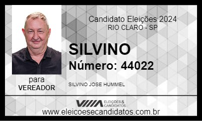 Candidato SILVINO 2024 - RIO CLARO - Eleições