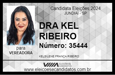 Candidato DRA KEL RIBEIRO 2024 - JUNDIAÍ - Eleições