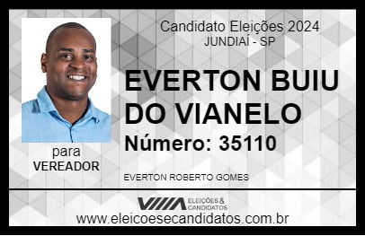 Candidato EVERTON BUIU DO VIANELO 2024 - JUNDIAÍ - Eleições