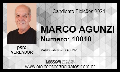 Candidato MARCO AGUNZI 2024 - CESÁRIO LANGE - Eleições