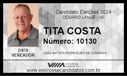 Candidato TITA COSTA 2024 - CESÁRIO LANGE - Eleições