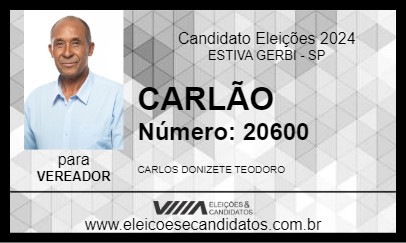 Candidato CARLÃO 2024 - ESTIVA GERBI - Eleições