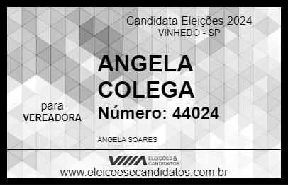 Candidato ANGELA COLEGA 2024 - VINHEDO - Eleições