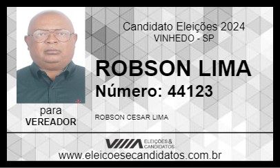 Candidato ROBSON LIMA 2024 - VINHEDO - Eleições