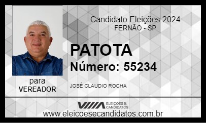 Candidato PATOTA 2024 - FERNÃO - Eleições