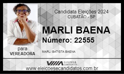 Candidato MARLI BAENA 2024 - CUBATÃO - Eleições