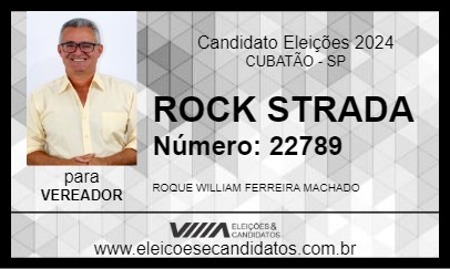 Candidato ROCK STRADA 2024 - CUBATÃO - Eleições