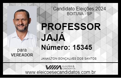 Candidato PROFESSOR JAJÁ 2024 - BOITUVA - Eleições