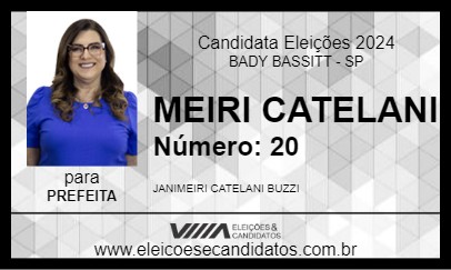 Candidato MEIRI CATELANI 2024 - BADY BASSITT - Eleições