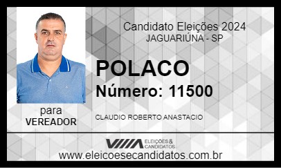 Candidato POLACO  2024 - JAGUARIÚNA - Eleições