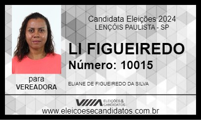 Candidato LI FIGUEIREDO 2024 - LENÇÓIS PAULISTA - Eleições