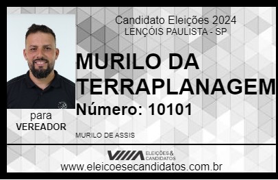 Candidato MURILO DA TERRAPLANAGEM 2024 - LENÇÓIS PAULISTA - Eleições