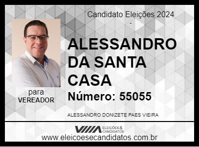 Candidato ALESSANDRO DA SANTA CASA 2024 - CESÁRIO LANGE - Eleições