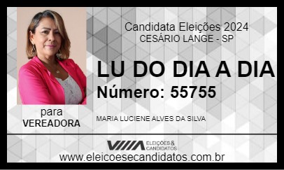 Candidato LU DO DIA A DIA 2024 - CESÁRIO LANGE - Eleições