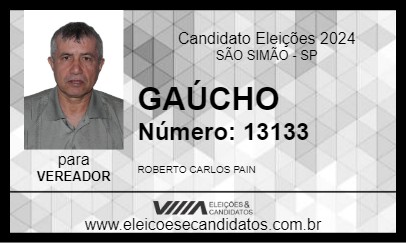 Candidato GAÚCHO 2024 - SÃO SIMÃO - Eleições