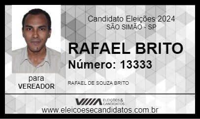 Candidato RAFAEL BRITO 2024 - SÃO SIMÃO - Eleições