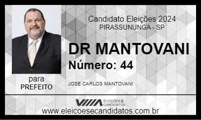 Candidato DR MANTOVANI 2024 - PIRASSUNUNGA - Eleições