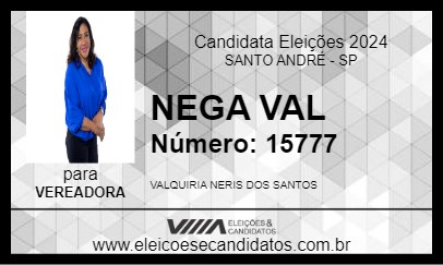 Candidato NEGA VAL 2024 - SANTO ANDRÉ - Eleições