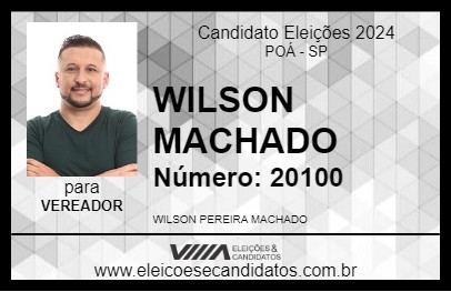 Candidato WILSON MACHADO 2024 - POÁ - Eleições