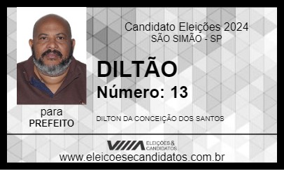 Candidato DILTÃO 2024 - SÃO SIMÃO - Eleições