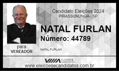 Candidato NATAL FURLAN 2024 - PIRASSUNUNGA - Eleições