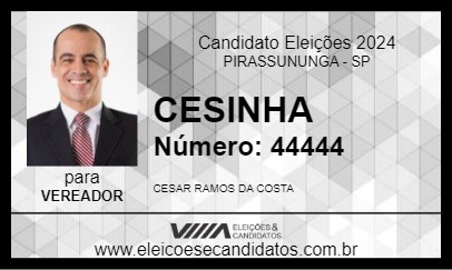 Candidato CESINHA 2024 - PIRASSUNUNGA - Eleições