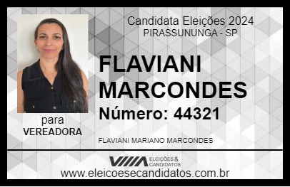 Candidato FLAVIANI MARCONDES 2024 - PIRASSUNUNGA - Eleições