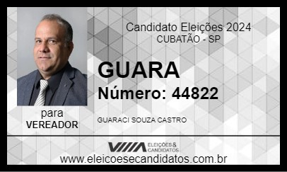 Candidato GUARA 2024 - CUBATÃO - Eleições