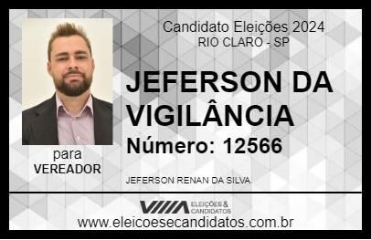 Candidato JEFERSON RENAN 2024 - RIO CLARO - Eleições