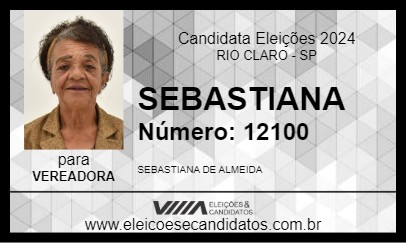 Candidato SEBASTIANA 2024 - RIO CLARO - Eleições