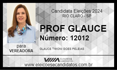 Candidato PROF GLAUCE 2024 - RIO CLARO - Eleições