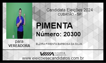 Candidato PIMENTA 2024 - CUBATÃO - Eleições