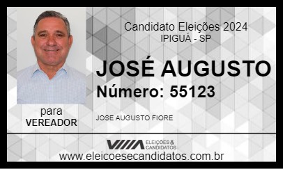 Candidato JOSÉ AUGUSTO 2024 - IPIGUÁ - Eleições