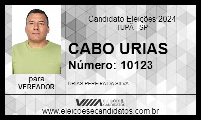 Candidato CABO URIAS 2024 - TUPÃ - Eleições