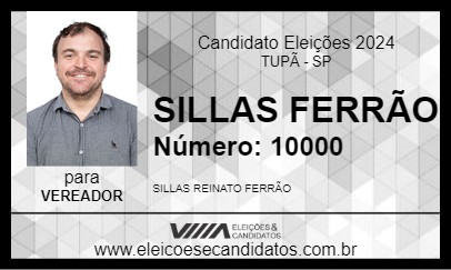 Candidato SILLAS FERRÃO 2024 - TUPÃ - Eleições