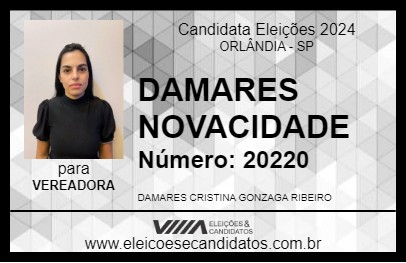 Candidato DAMARES NOVACIDADE 2024 - ORLÂNDIA - Eleições