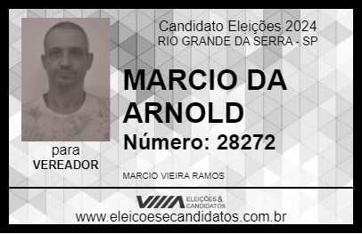 Candidato MARCIO DA ARNOLD 2024 - RIO GRANDE DA SERRA - Eleições