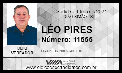 Candidato LÉO PIRES 2024 - SÃO SIMÃO - Eleições