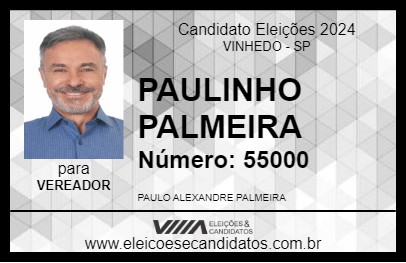 Candidato PAULINHO PALMEIRA 2024 - VINHEDO - Eleições