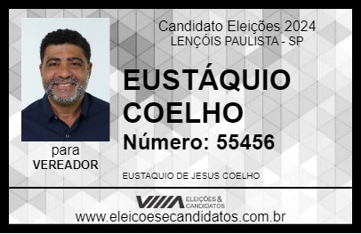 Candidato EUSTÁQUIO COELHO 2024 - LENÇÓIS PAULISTA - Eleições