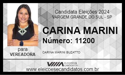 Candidato CARINA MARINI 2024 - VARGEM GRANDE DO SUL - Eleições