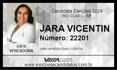 Candidato JARA VICENTIN 2024 - RIO CLARO - Eleições