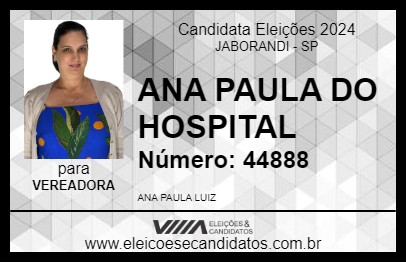 Candidato ANA PAULA 2024 - JABORANDI - Eleições