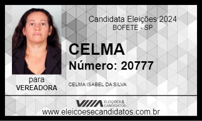 Candidato CELMA 2024 - BOFETE - Eleições