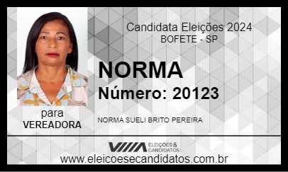 Candidato NORMA 2024 - BOFETE - Eleições