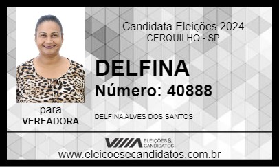 Candidato DELFINA 2024 - CERQUILHO - Eleições