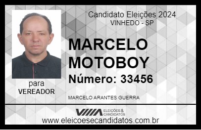 Candidato MARCELO MOTOBOY 2024 - VINHEDO - Eleições