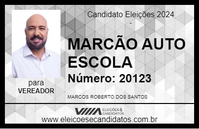 Candidato MARCÃO AUTO ESCOLA 2024 - ITU - Eleições